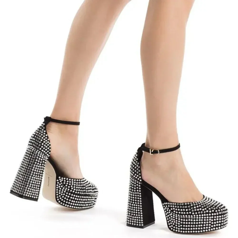 NEW Larroude Ari Crystal Pump 9
